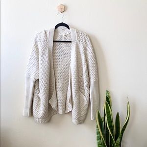 RD Style Chunky Knit Cream Cardigan Sweater